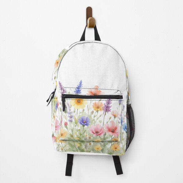 Item preview, Watercolour Wildflower Meadow Border Design designed and sold by EcologicoolShp.