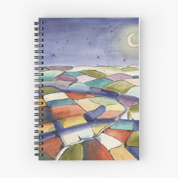 Item preview, Moonlit Patchwork Hills Abstract Wall Art | Paul Klee Inspired Geometric Landscape | Modern Bauhaus Watercolor Print designed and sold by Tamas Das.