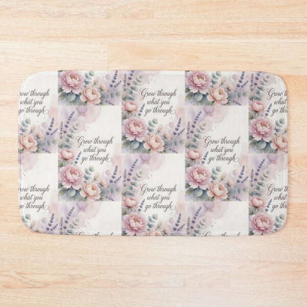 Item preview, Grow Through What You Go Through Floral designed and sold by HappyOops.