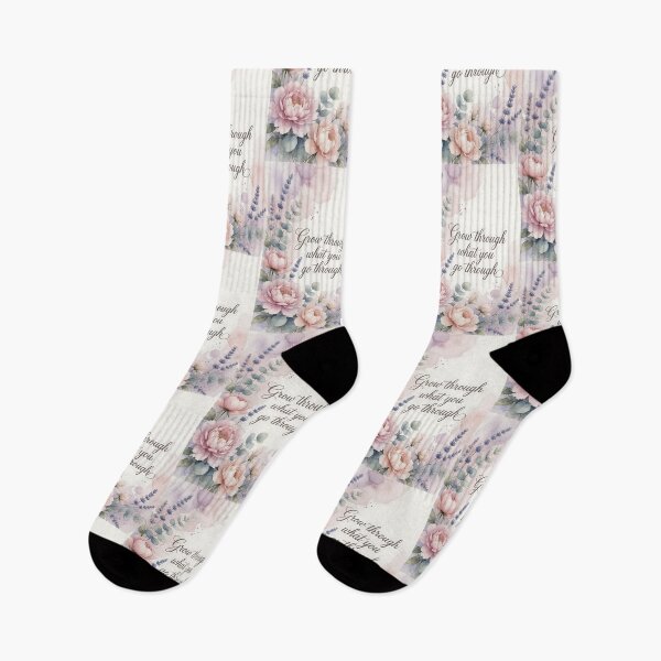 Item preview, Grow Through What You Go Through Floral designed and sold by HappyOops.