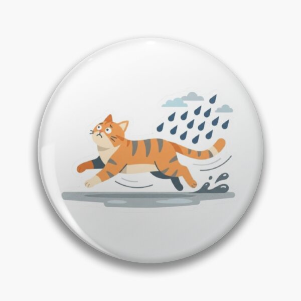 Item preview, Tabby Cat Running in Rain designed and sold by Snurly.