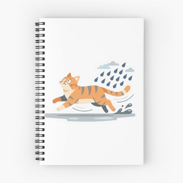 Item preview, Tabby Cat Running in Rain designed and sold by Snurly.