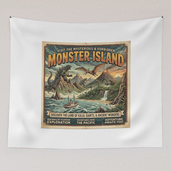 Item preview, Visit Monster Island designed and sold by Bad-Decisions-Designs.