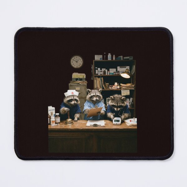 Item preview, Funny Raccoon Nurse Station Feral Graphic Meme RN Nursing designed and sold by w66aboo.