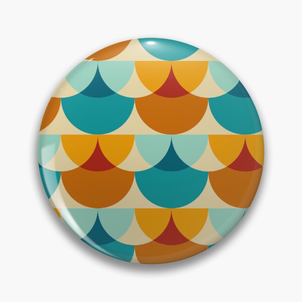 Item preview, Retro Mid-Century Scale Geometric Pattern Art designed and sold by Zaya_art.