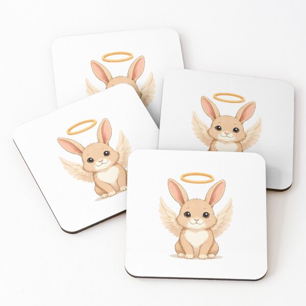 Item preview, Angelic Guardian Bunny – Cute Winged Rabbit Design designed and sold by Icareis-Studios.