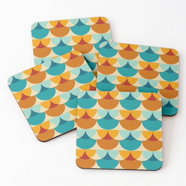 Item preview, Retro Mid-Century Scale Geometric Pattern Art designed and sold by Zaya_art.
