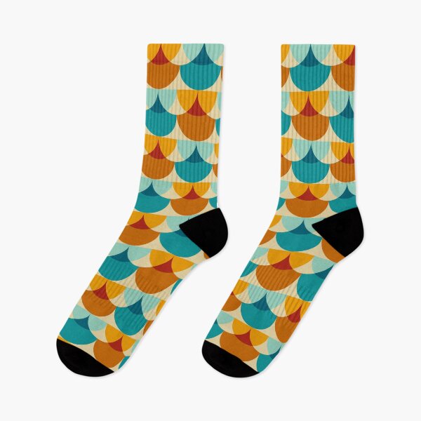 Item preview, Retro Mid-Century Scale Geometric Pattern Art designed and sold by Zaya_art.