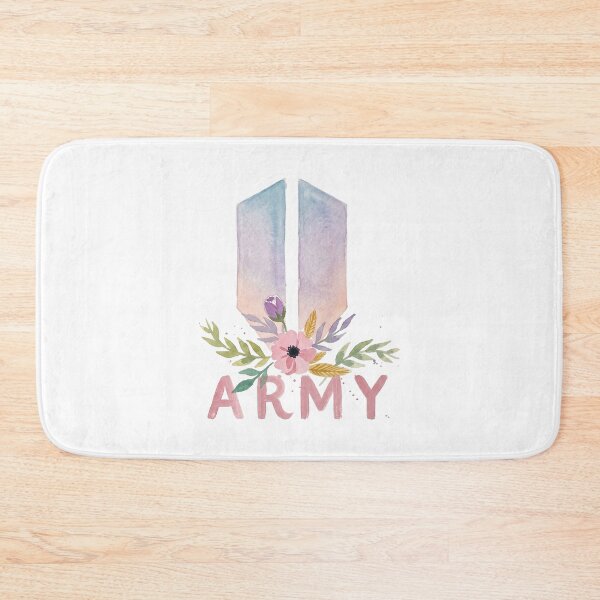 Item preview, BTS Bangtan Boys ARMY Pastel Flower Logo Art Work designed and sold by imsoyoon.