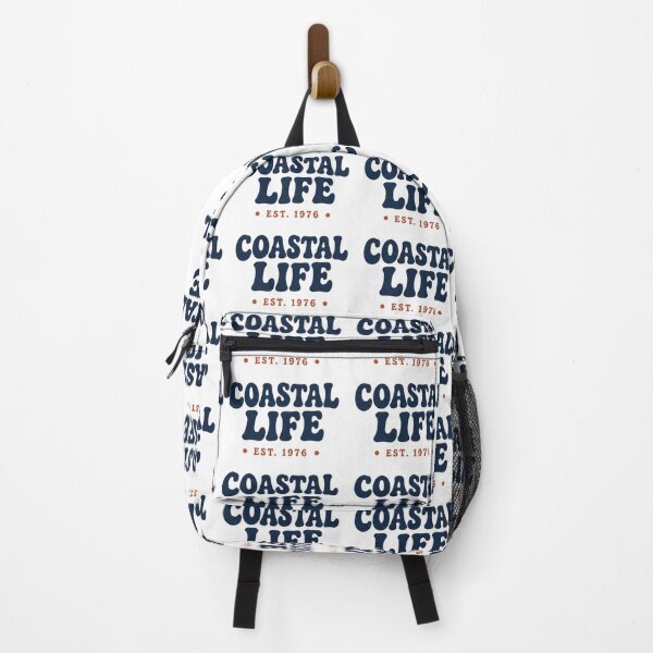 Item preview, Coastal Life Est 1976 Retro Beach Typography designed and sold by MWSailingClub.