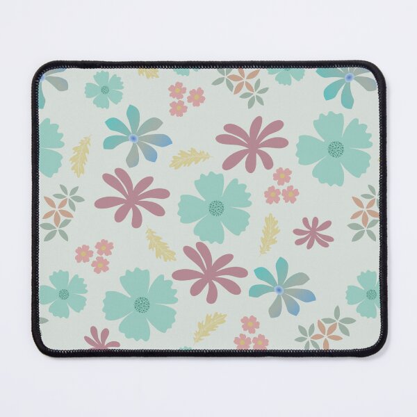 Item preview, Teal Temptation Seamless Floral Pattern | Retro Pastel Flower Repeat  designed and sold by mistywoodstudio.