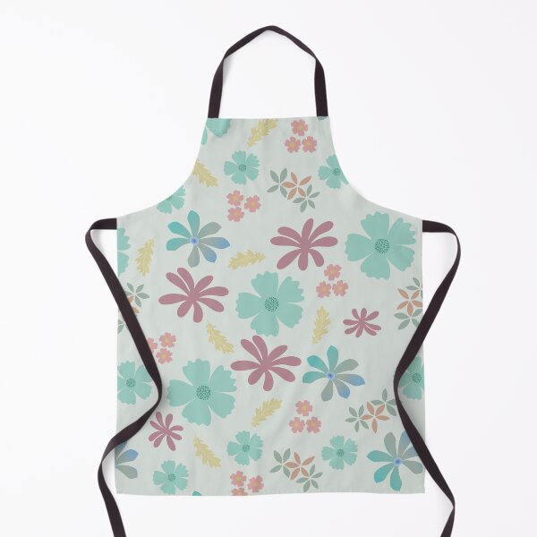 Item preview, Teal Temptation Seamless Floral Pattern | Retro Pastel Flower Repeat designed and sold by mistywoodstudio.