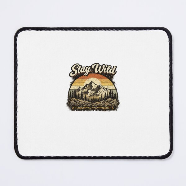 Item preview, Stay Wild Vintage Mountain Adventure Design designed and sold by lovepower.