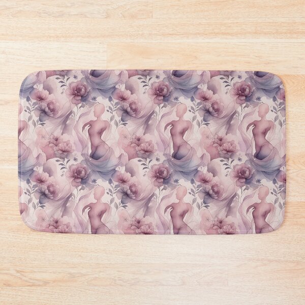 Item preview, Soft Female Silhouette Floral Pattern designed and sold by HappyOops.