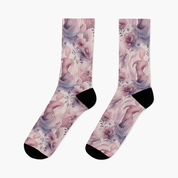 Item preview, Soft Female Silhouette Floral Pattern designed and sold by HappyOops.