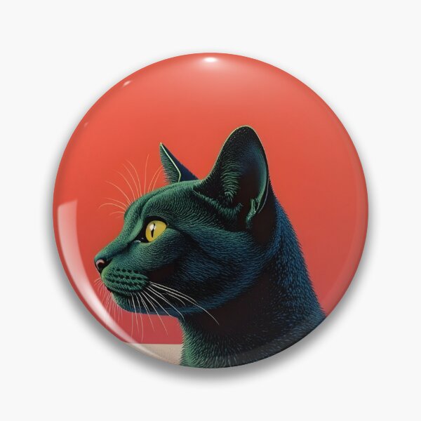 Item preview, Minimalist Black Cat Art – Striking Red Abstract Portrait designed and sold by store52.