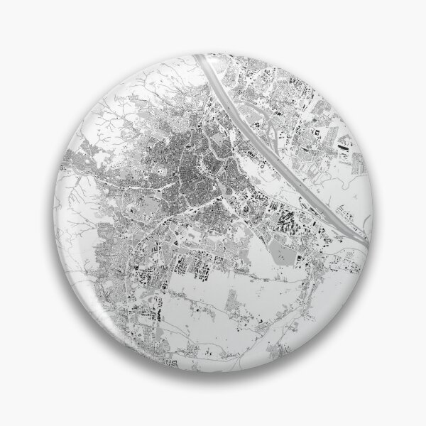 Item preview, Vienna City Map Minimal Black and White Urban Plan Art designed and sold by RafenStein.