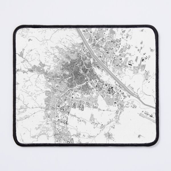Item preview, Vienna City Map Minimal Black and White Urban Plan Art designed and sold by RafenStein.