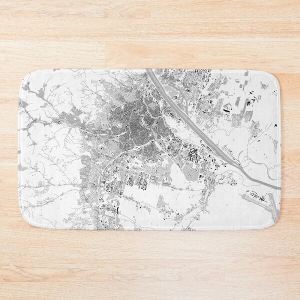 Item preview, Vienna City Map Minimal Black and White Urban Plan Art designed and sold by RafenStein.