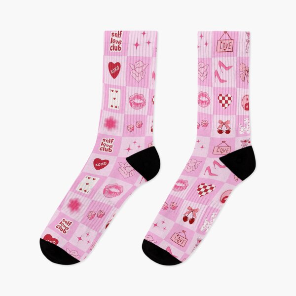 Item preview, Coquette Love Icons Checkerboard Pattern designed and sold by jianina-alondra.