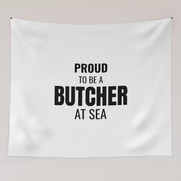Item preview, Proud to be a Butcher at Sea (Black) designed and sold by ShipCrewNation.