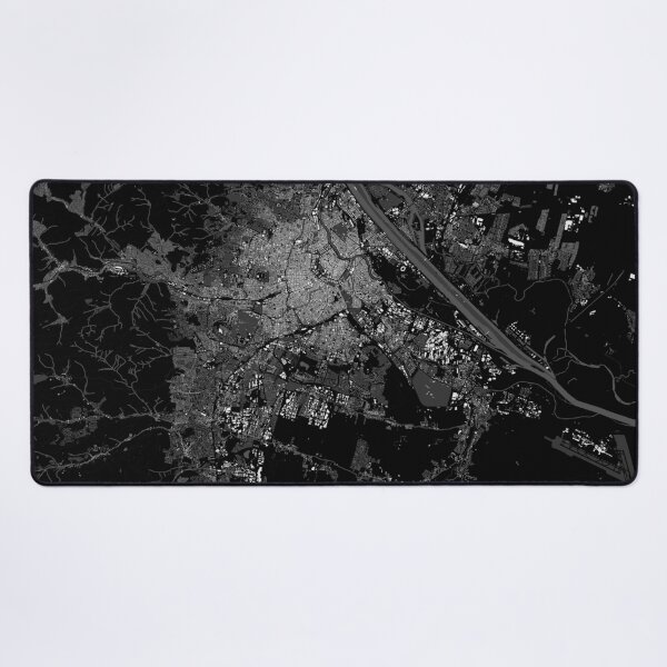 Item preview, Vienna City Map Black Minimalist Poster Austria Map Art designed and sold by RafenStein.