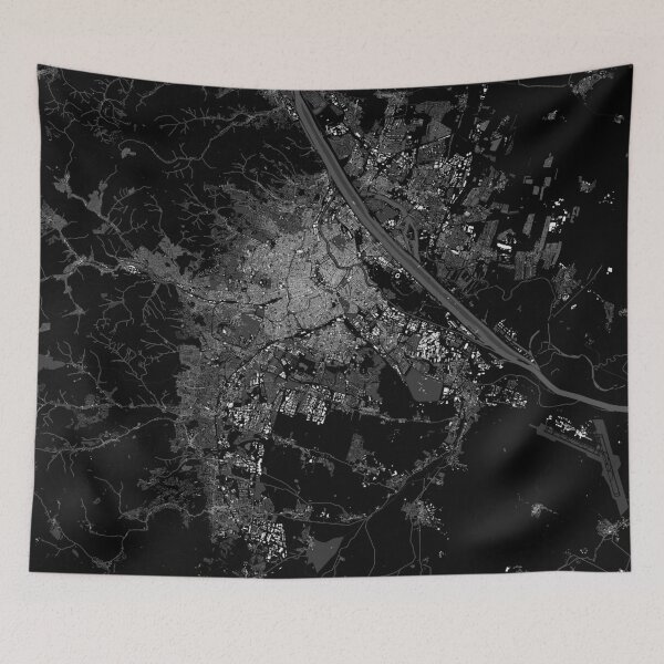 Item preview, Vienna City Map Black Minimalist Poster Austria Map Art designed and sold by RafenStein.