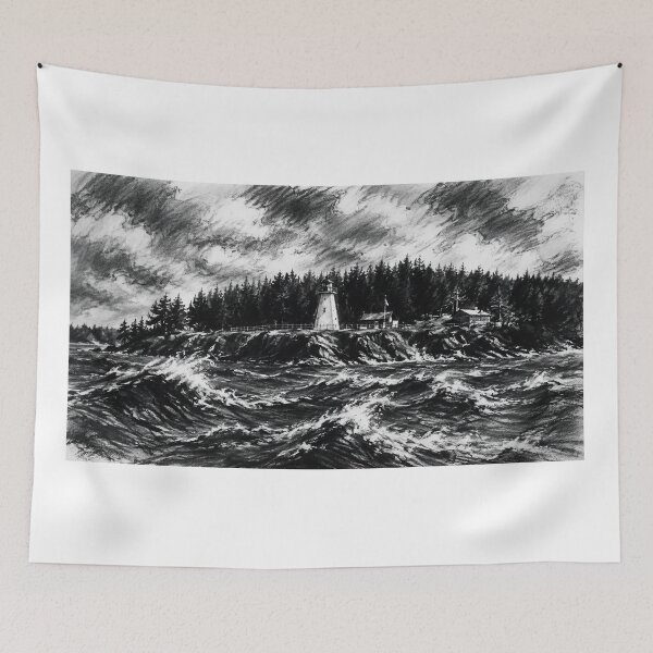 Item preview, Jerome Point Lighthouse designed and sold by Island Art Studios.