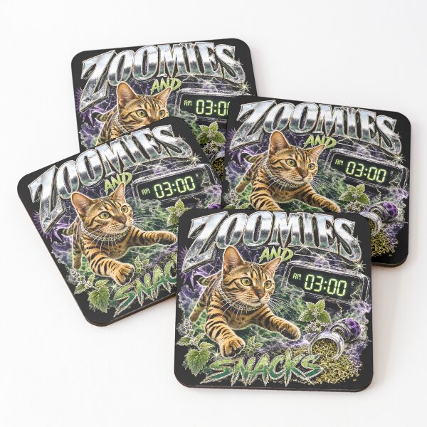 Item preview, 3 AM Zoomies & Snacks – Electrifying Bengal Chaos designed and sold by Bengoer18.