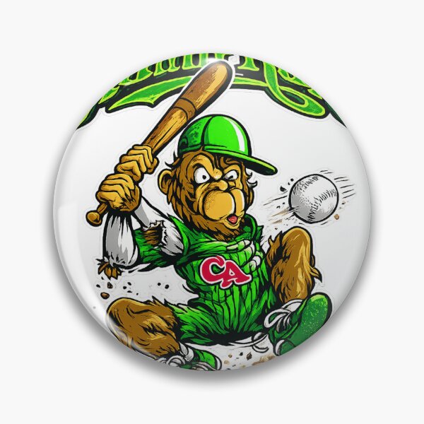 Item preview, Home Run Monkey Baseball Cartoon Graphic Sticker designed and sold by Lin-B-Designs.
