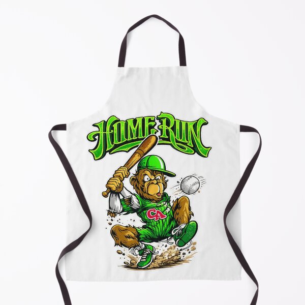 Item preview, Home Run Monkey Baseball Cartoon Graphic Sticker designed and sold by Lin-B-Designs.