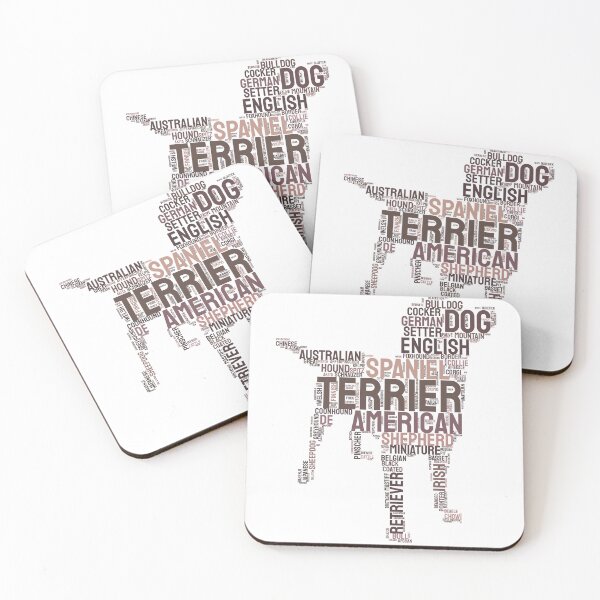 Item preview, Dog Breeds Typography Silhouette Art designed and sold by AyfuDesigns.