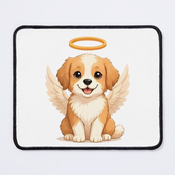 Item preview, Angelic Guardian Dog – Faithful Winged Friend designed and sold by Icareis-Studios.
