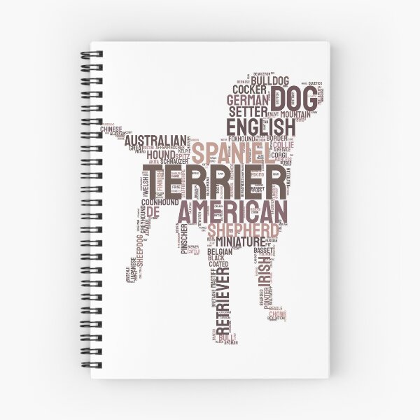 Item preview, Dog Breeds Typography Silhouette Art designed and sold by AyfuDesigns.