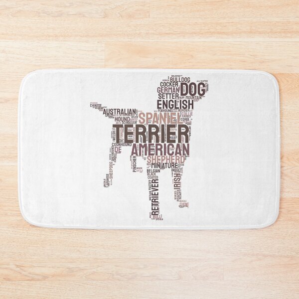 Item preview, Dog Breeds Typography Silhouette Art designed and sold by AyfuDesigns.