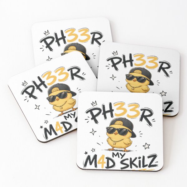 Item preview, PH33R My M4D Skillz Shirt | Funny Retro Gamer Leetspeak Graphic Tee designed and sold by SleepyLlamaClothes.