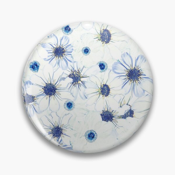 Item preview, Blue Pressed Flowers Botanical Pattern Back to School Aesthetic designed and sold by Elżbieta  Kaps.