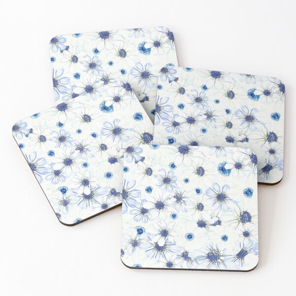 Item preview, Blue Pressed Flowers Botanical Pattern Back to School Aesthetic designed and sold by Elżbieta  Kaps.