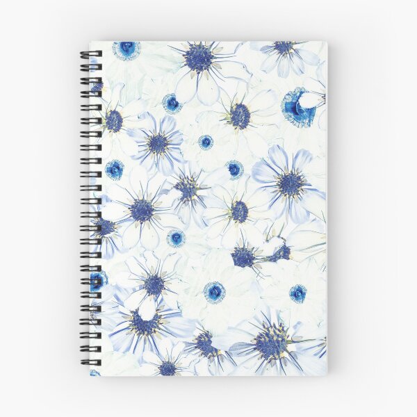 Item preview, Blue Pressed Flowers Botanical Pattern Back to School Aesthetic designed and sold by Elżbieta  Kaps.