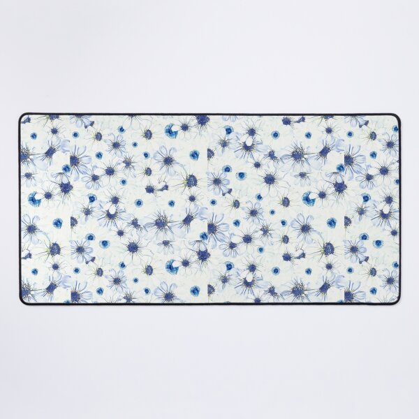 Item preview, Blue Pressed Flowers Botanical Pattern Back to School Aesthetic designed and sold by Elżbieta Kaps.