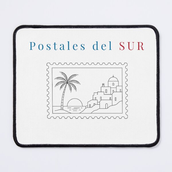 Item preview, Postcards from the South - Andalusian Village with Palm Tree and Sunset, Vintage Stamp designed and sold by TrazoLibreCo7.