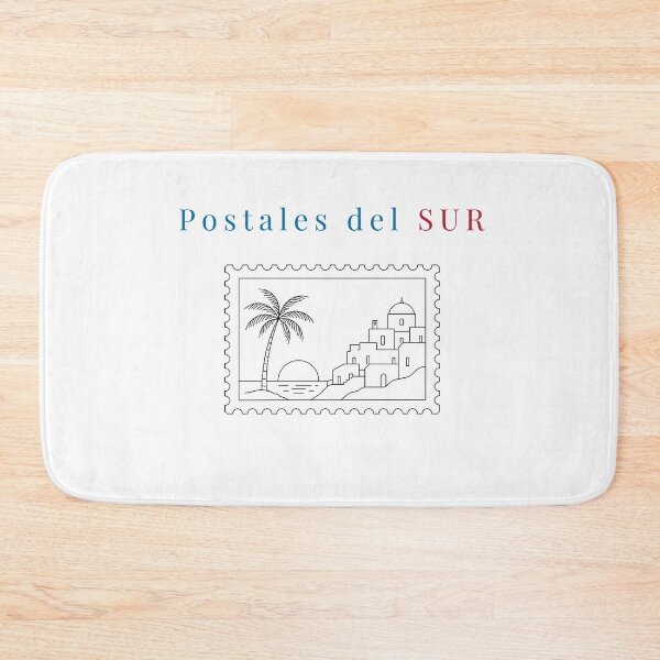 Item preview, Postcards from the South - Andalusian Village with Palm Tree and Sunset, Vintage Stamp designed and sold by TrazoLibreCo7.