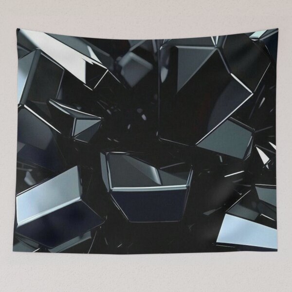 Item preview, Grey metallic tiles Simple minimalist decor pattern designed and sold by Arjun4282.