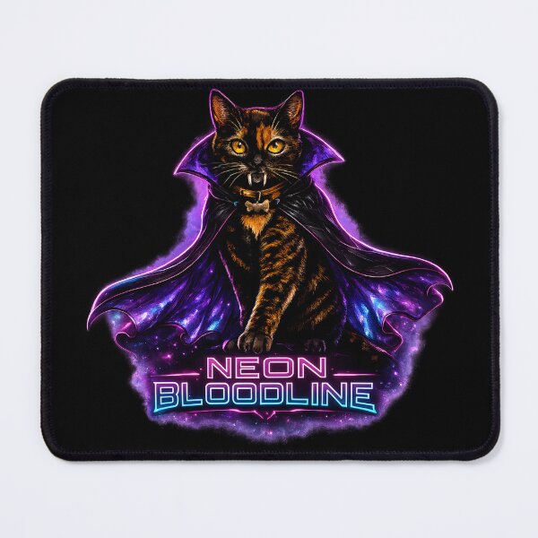 Item preview, Cyberpunk Vampire Cat Neon Bloodline — Tortoiseshell Cat Halloween — Funny Cat Lover Gift designed and sold by Martin's_Design.