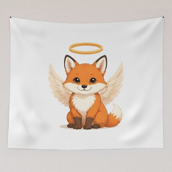 Item preview, Angelic Guardian Fox – Mystical Winged Spirit designed and sold by Icareis-Studios.