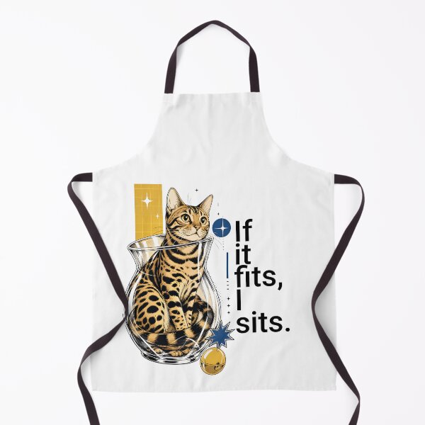 Item preview, If I fit in, I'm in – Bengal cat in a glass vase designed and sold by Bengoer18.