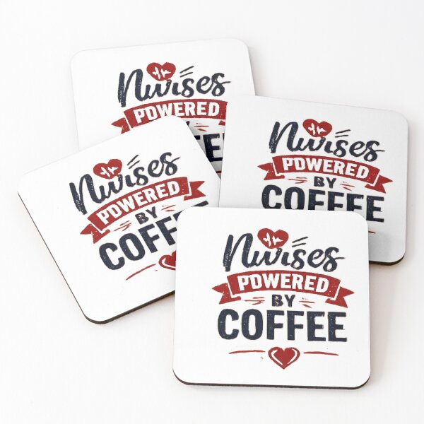 Item preview, Nurses Powered by Coffee designed and sold by ECWhite JR Designs.