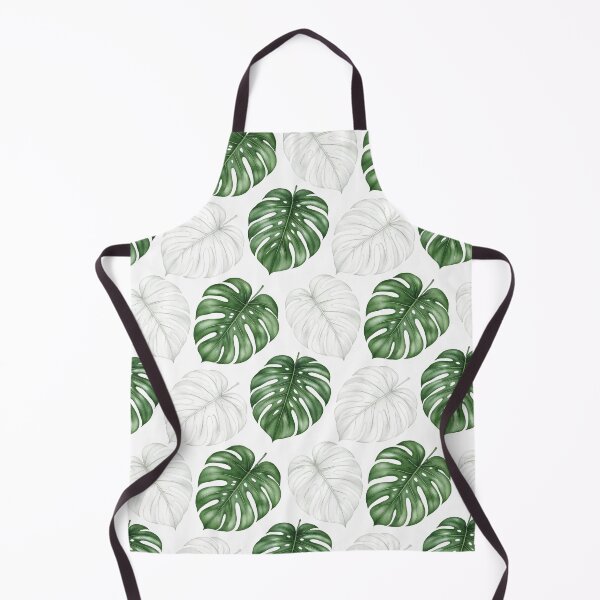 Item preview, Green and White Monstera Leaf Pattern designed and sold by EcologicoolShp.