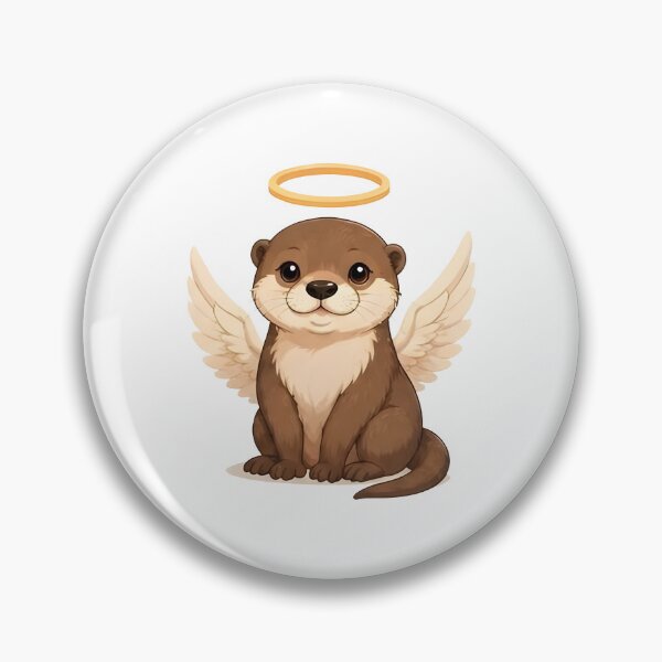 Item preview, Angelic Guardian Otter – Playful Winged Spirit designed and sold by Icareis-Studios.