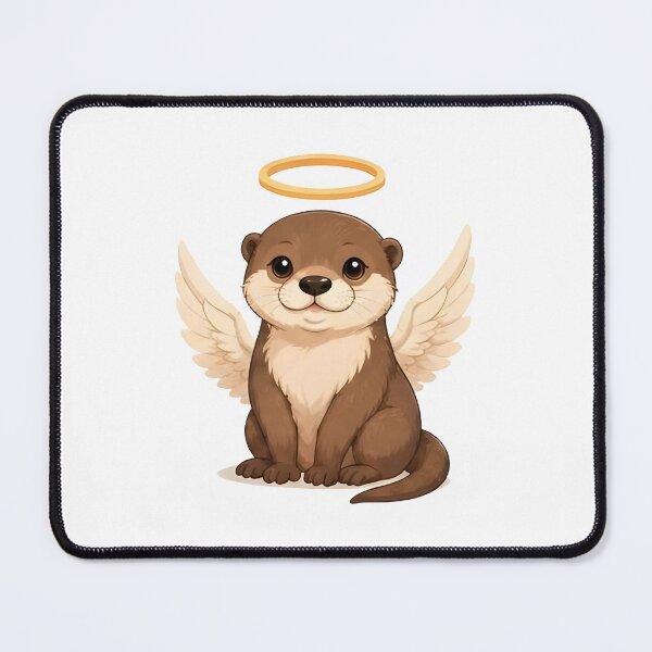 Item preview, Angelic Guardian Otter – Playful Winged Spirit designed and sold by Icareis-Studios.